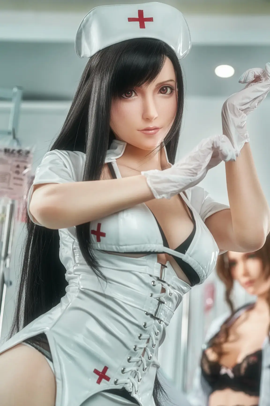 Game Lady 167cm D cup - Tifa – 148cm -Cup Platinum Silicone Sex Doll (Game Lady)